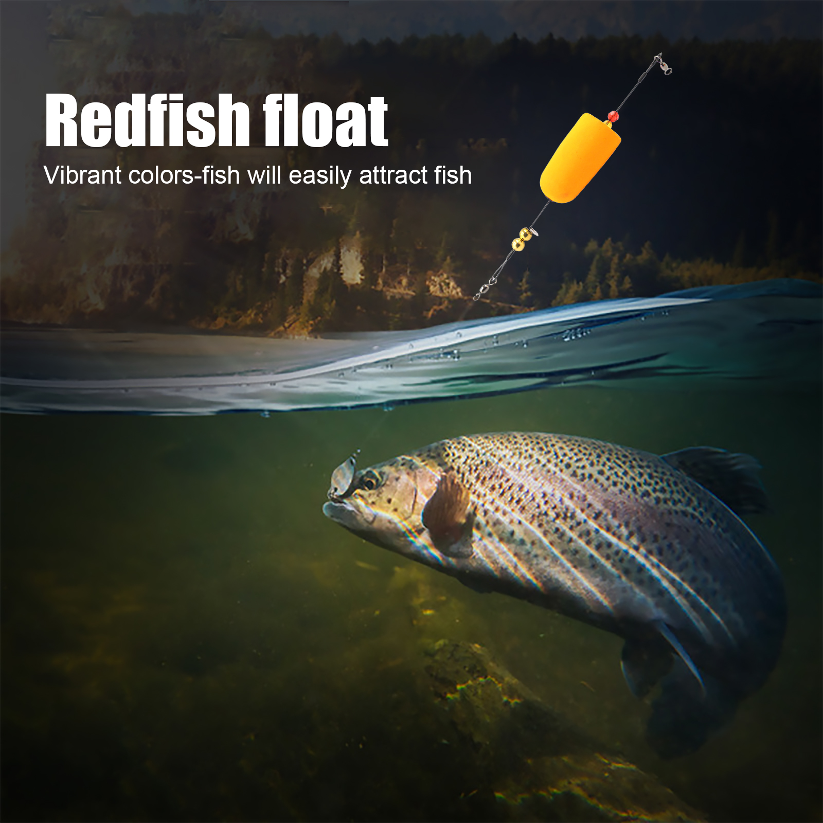

Red Cork Fishing Float Foam Steel Wire Pesca Sea Freshwater Fishing Tackle, 2pcs-2, 501 Original