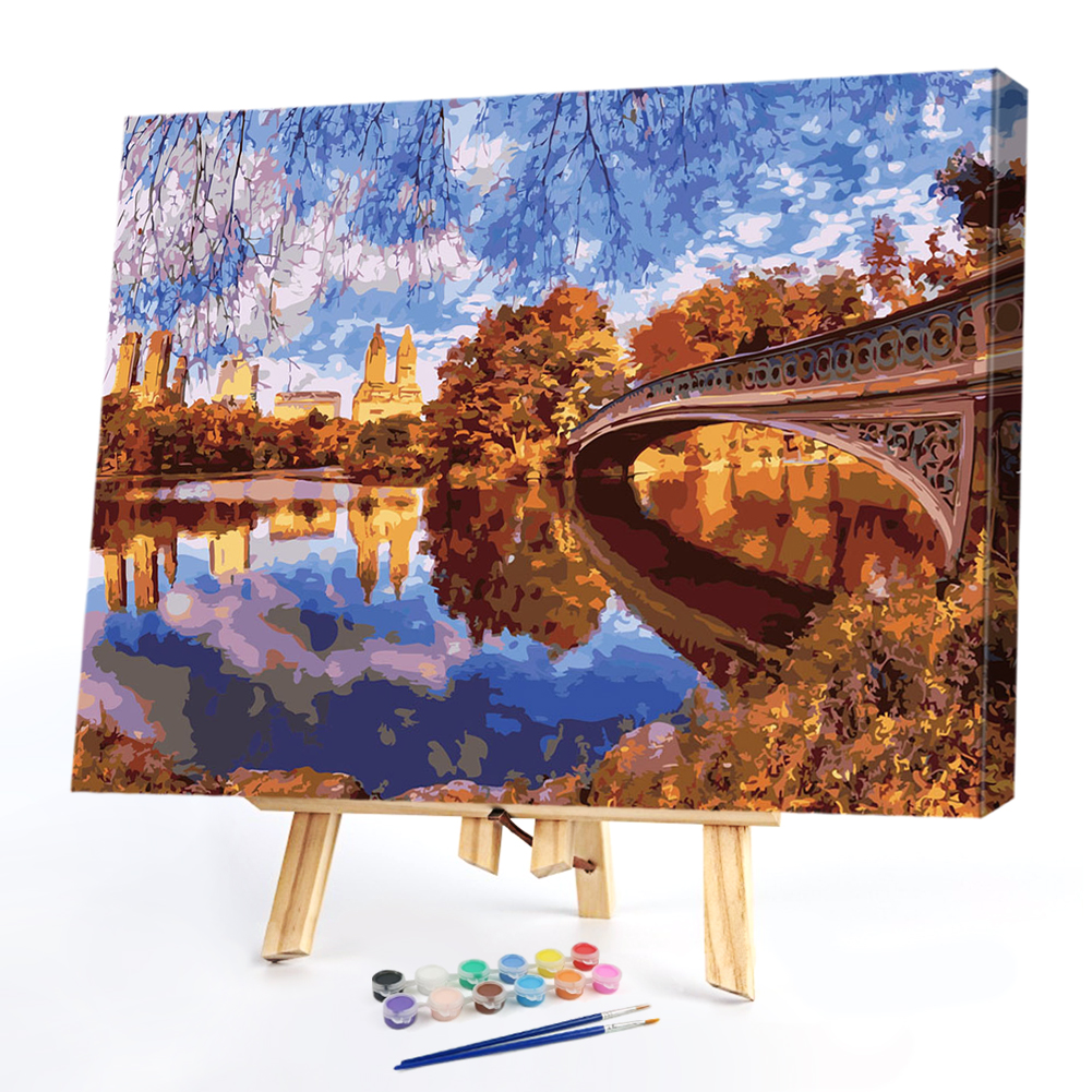

40x50cm - Paint By Numbers Quiet Bridge, 501 Original