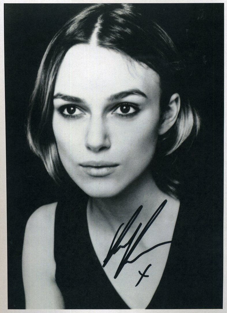 KEIRA KNIGHTLEY Signed Photo Poster paintinggraph - Stunning Film Star Actress - preprint