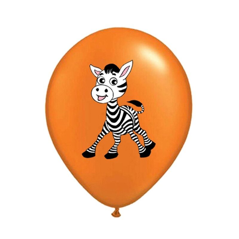 10pcs Jungle Animal Balloons 12inch Latex Balloon Helium Air Globos Kids Safari Birthday Party Decoration Baby Shower Supplies