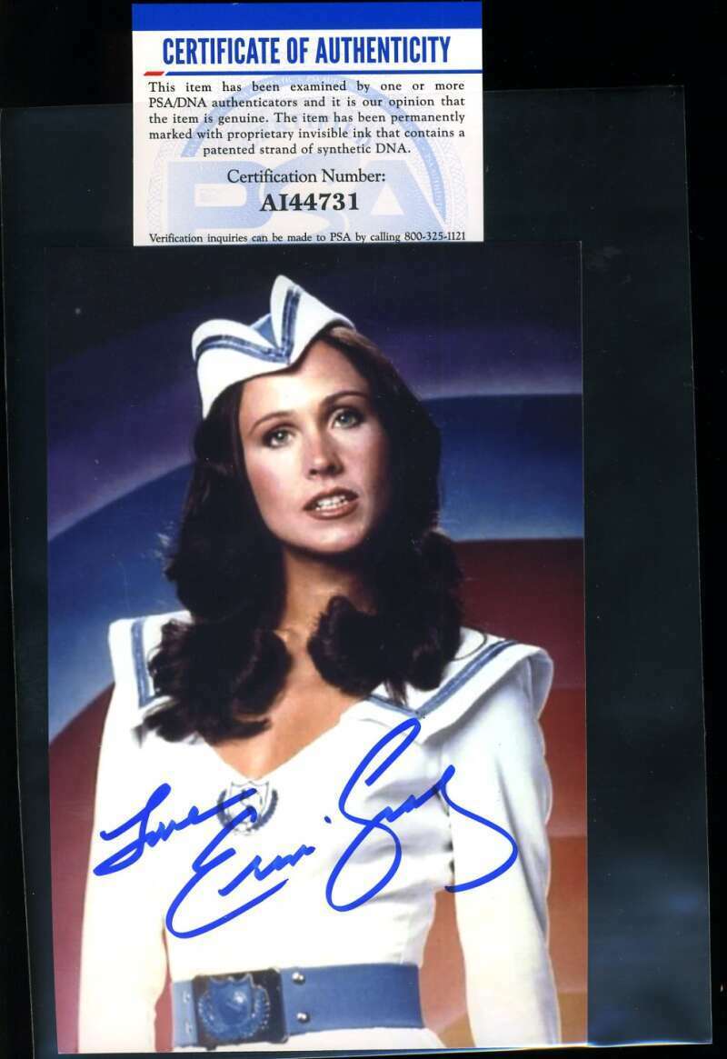 Erin Gray PSA DNA Cert Signed 4x6 Buck Rogers Photo Poster painting Autograph