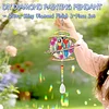 2pcs DIY Diamond Painting Parrot Wind Chimes Crystal Window Suncatcher Craft Set Birthday Gifts Home Garden Decor