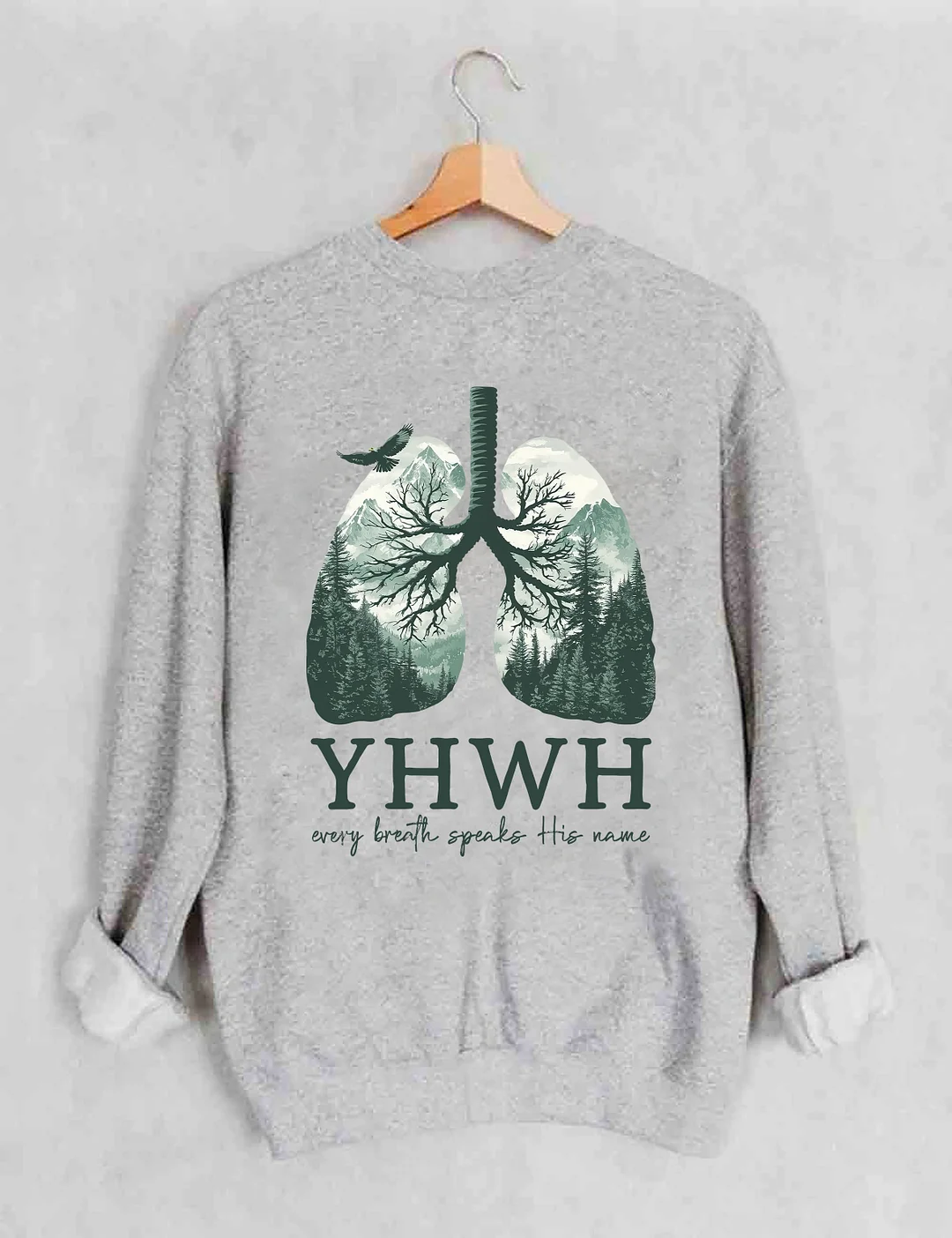 YHWH Lungs Christian Sweatshirt