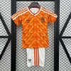 Retro 1988 Kids Netherlands Soccer Jersey Home