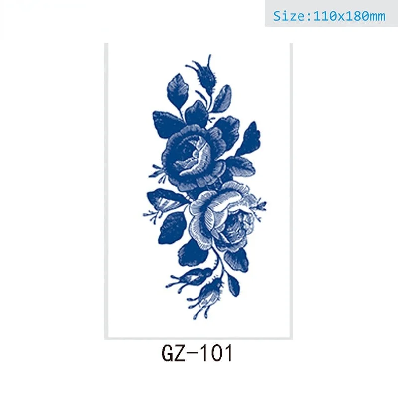 Net Red Herbal Juice Semi-permanent Waterproof Sweat-proof Tattoo Masking Scar Tattoo Sticker Herbal Juice Tattoo Sticker