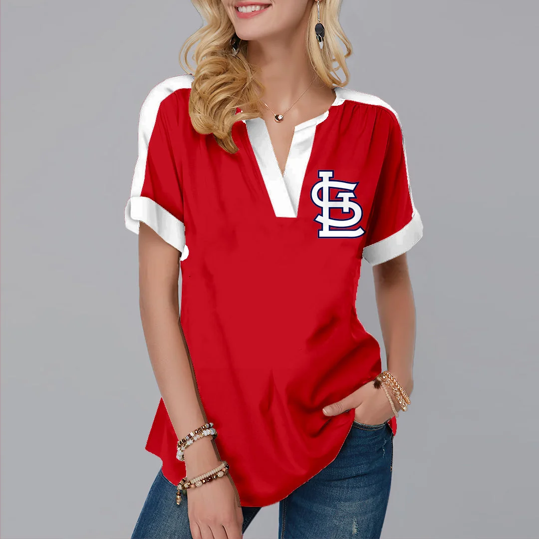 New Fashion Short Sleeve V Neck Shirt