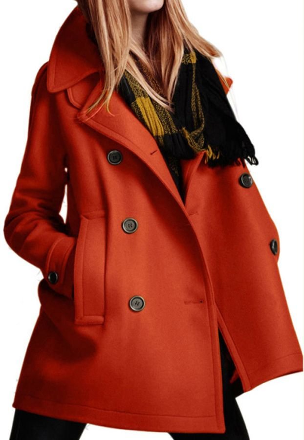 Commuter Solid Color Long Sleeve Coat