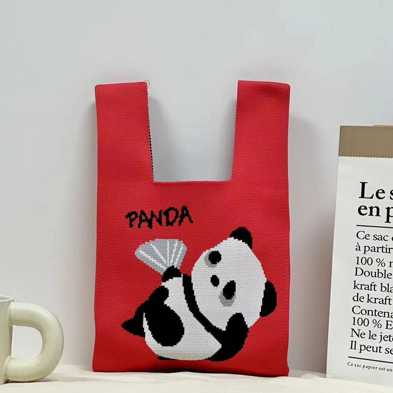 Gift Packaging Handbag Casual Knitted Handbag Woven Bag Multi-pattern Style Knitted Bag For Women