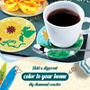 8pcs Diamond Painting Drink Coasters Cup Coasters for Adults Kids