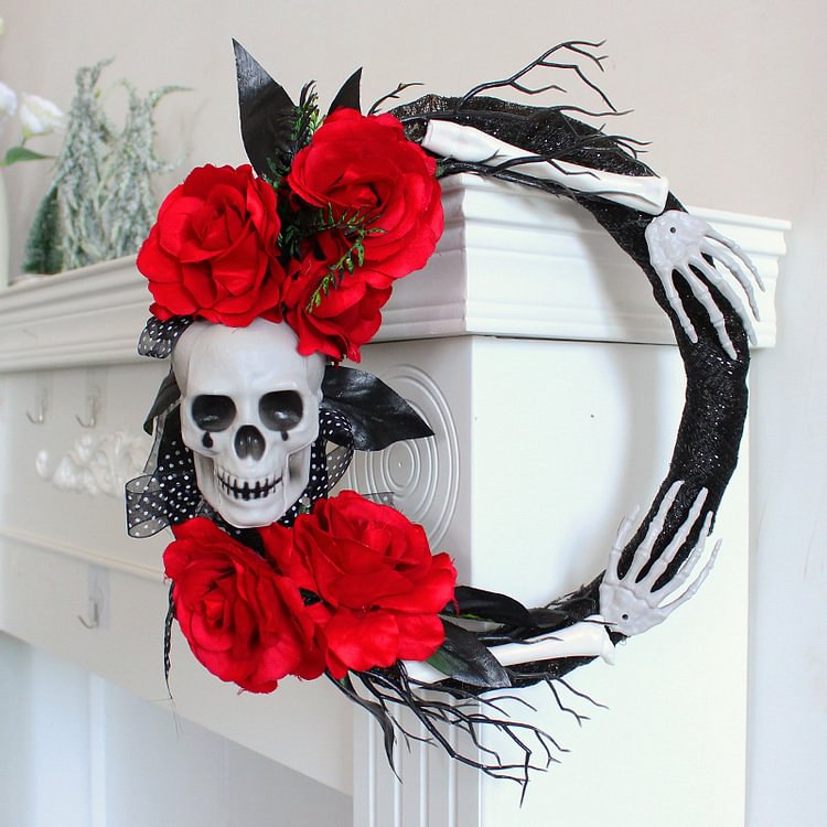 🎃2022 Halloween Skull and Skeleton Door Hanger