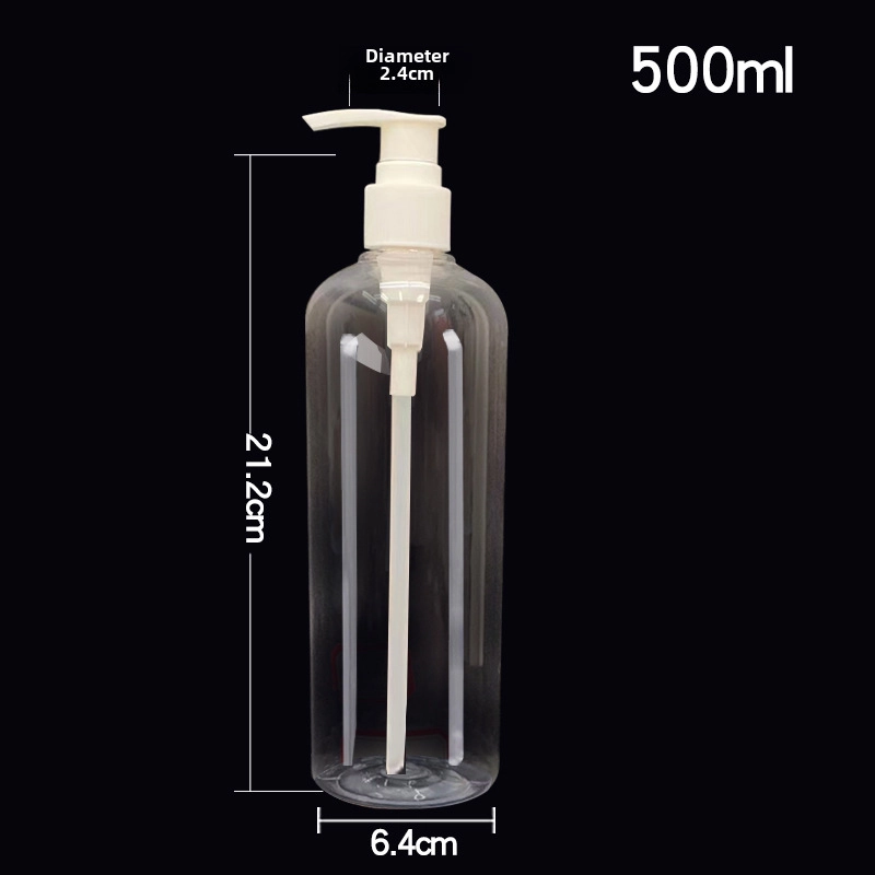 PET Lotion Cosmetic Bottle Toner Hand Sanitizer Bottled Travel Set Press Pump Transparent Facial Cleanser Bottle