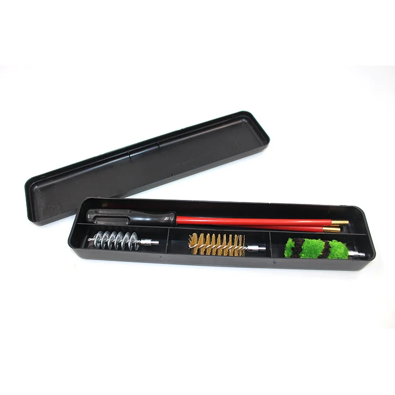 Hunting Gun Cleaning Kit 6PCS with PVC Rods and Cotton Mop and Tornado Gunsmith's Brush
