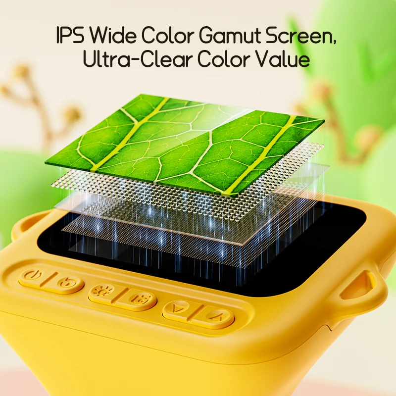 BEBANG Handheld Microscope, 1080P Digital Portable Microscope for Adults Kids, 32GB, 15 Slides