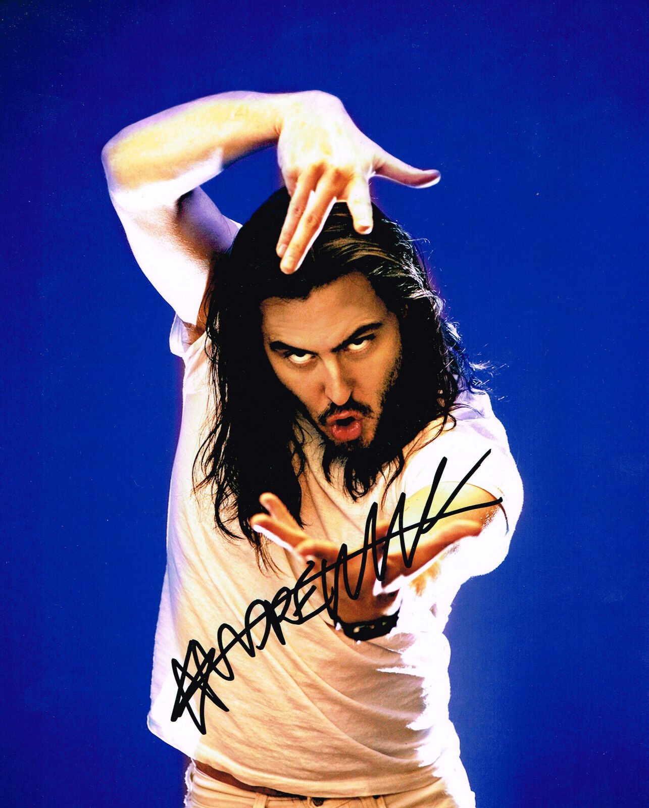 Andrew W.K. Hand Signed Autograph 8x10 Photo Poster painting In Person Proof Party Hard Fun