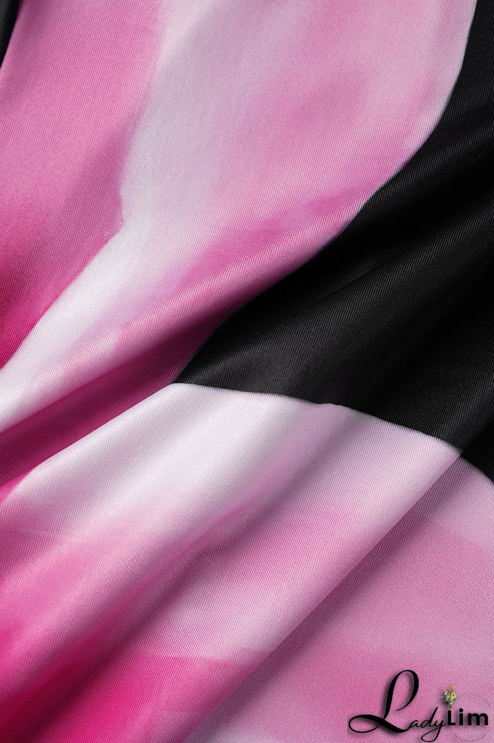 Pink Sexy Print Patchwork Spaghetti Strap One Step Skirt Dresses