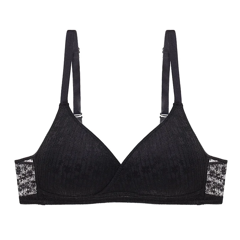Billionm Women Sexy Bralette Wirefree Push Up Lace Bra Lingerie A B Cup Small Chest Underwear Female Brassiere