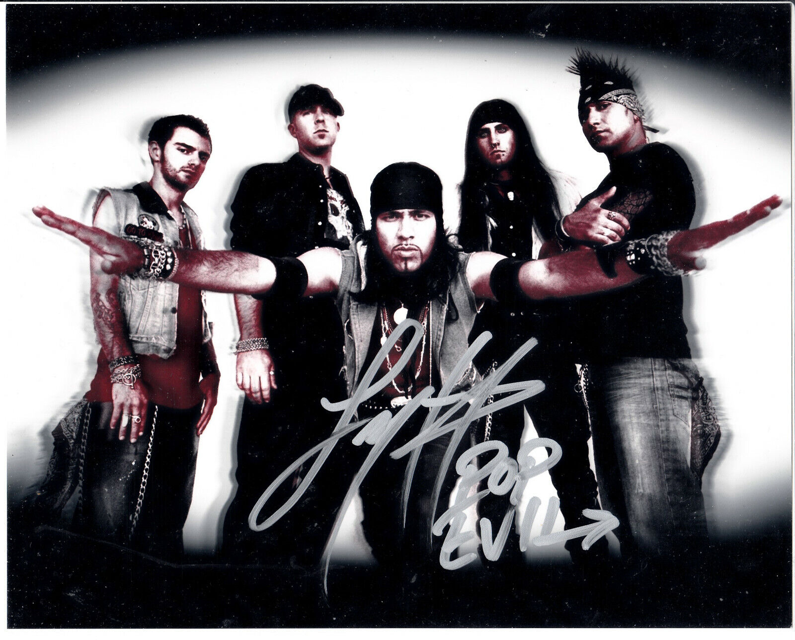 Leigh Kakaty of Pop Evil (lead singer) Autograph Signed 8x10