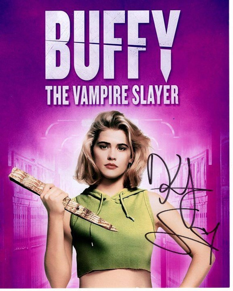 Kristy swanson signed autographed buffy the vampire slayer Photo Poster painting