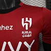 Joyfball 2025/2026 Player Version Al-Hilal Red Football Shirt（The player version jersey is a bit tight, please pay attention to the size selection）