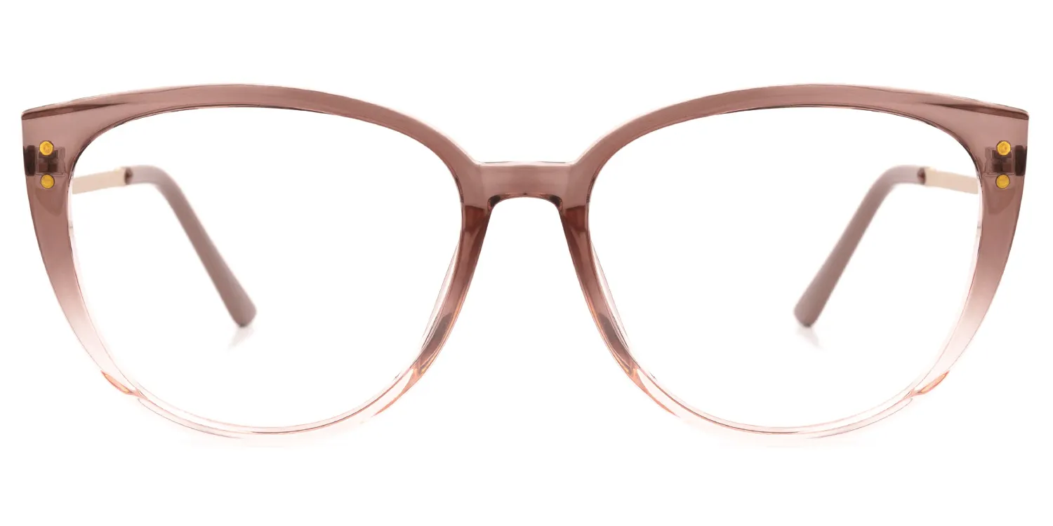 Cara Dunkelrosa Cateye Brille Dunkelrosa