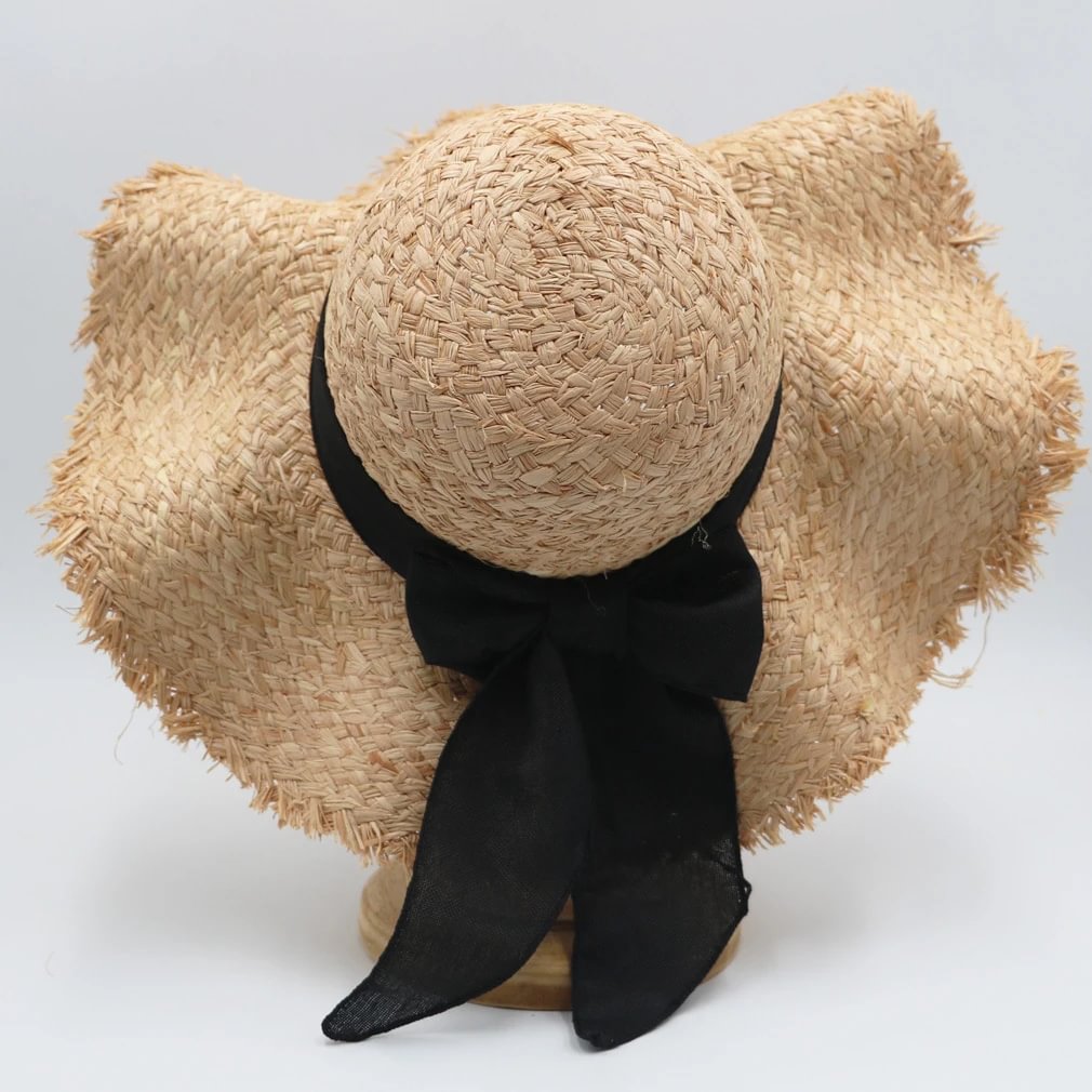 Retro Lafite Beach Hat With Sun Protection