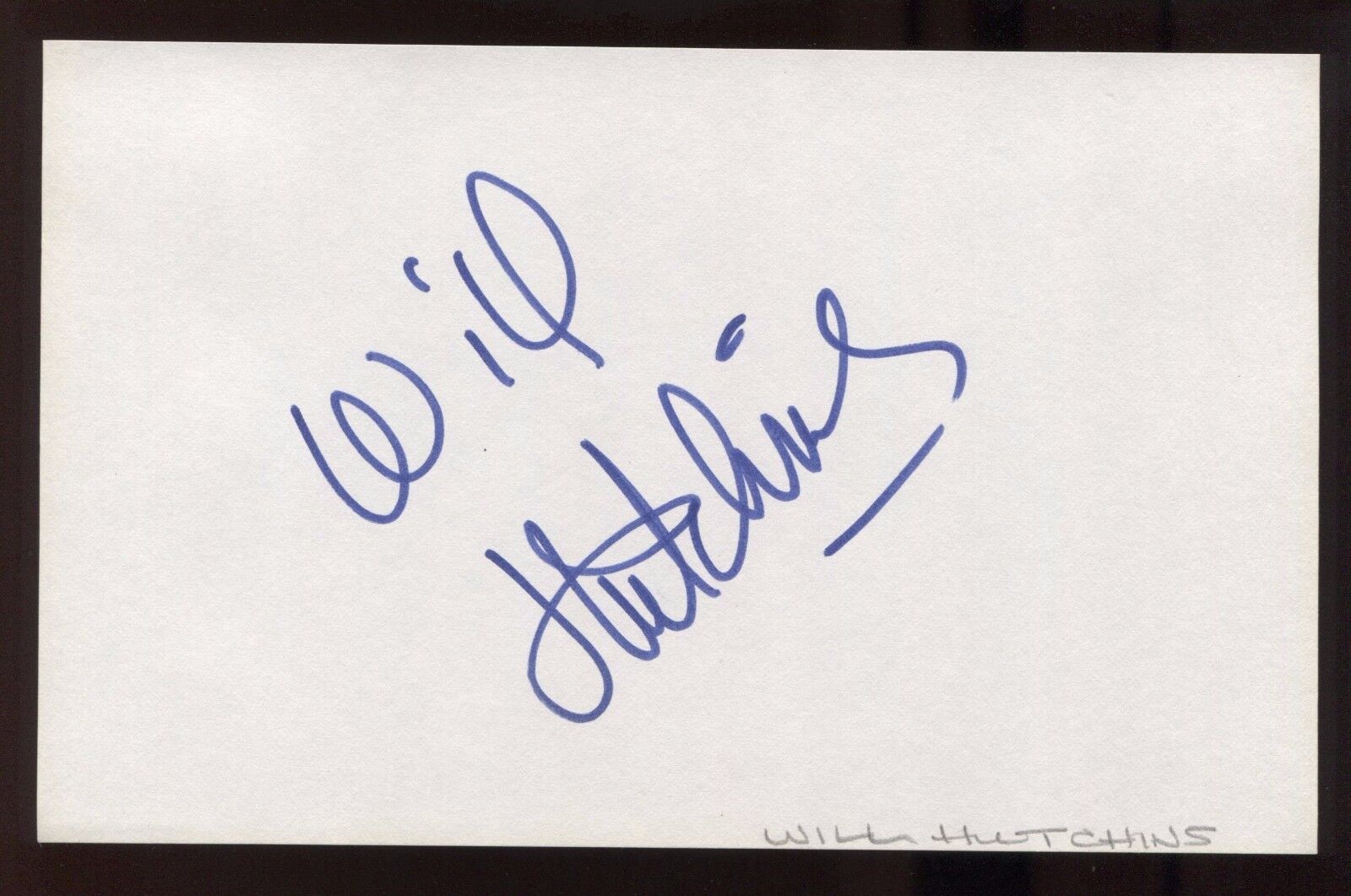 Will Hutchins Signed HUGE 8x5 Inch Page Autographed Photo Poster paintinggraph Vintage Signature