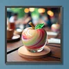 Diamond Painting-DIY Full Round Drill Glass Apple