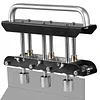 [US Local Warehouse] 3-Station Edge Roller Bender 0-90 Bending Angle Hand Sheet Metal Bender with Aluminum Alloy Handle Metal Bending Tool for Making 1/2 to 5 in 13 to 130mm Bends (Black)
