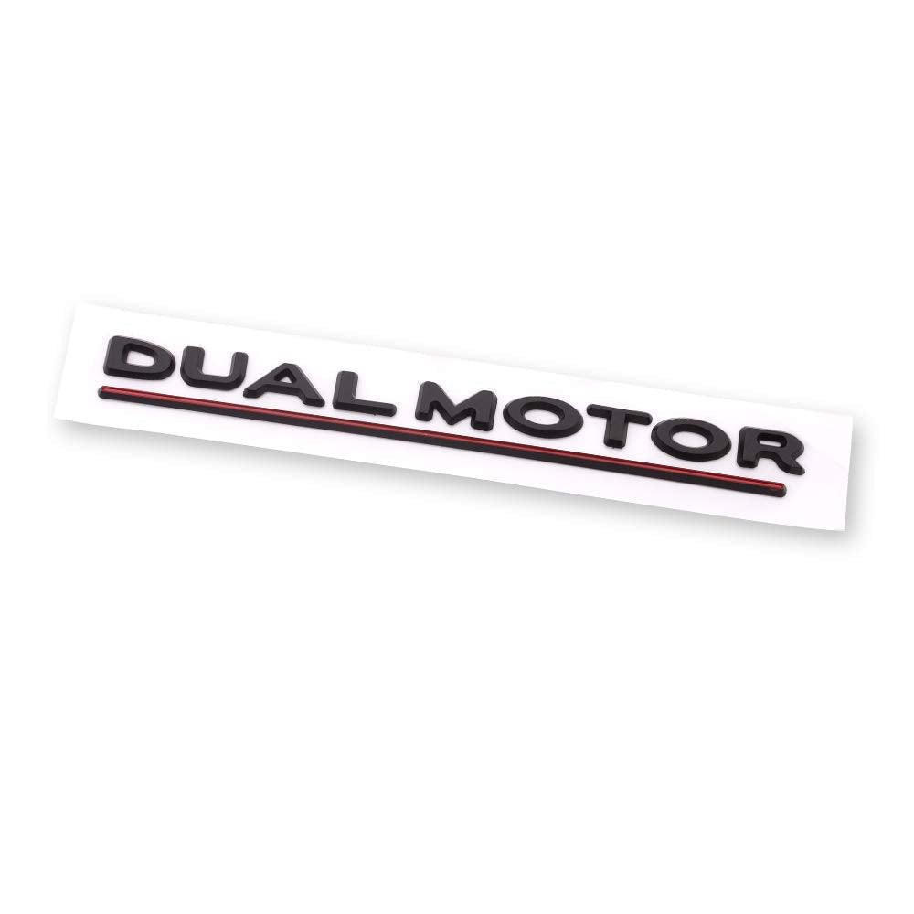 'Dual Motor' Decal Rear Trunk Wrap Emblem For All Model 3 Y S X (2012-2022)
