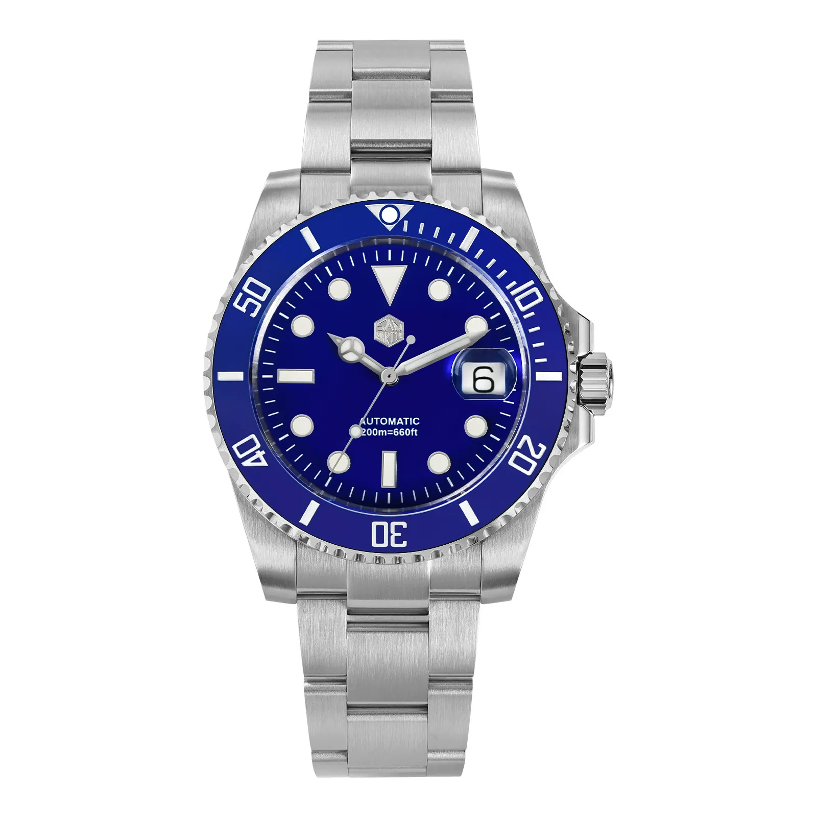 UK warehouse-San Martin 40mm ST2130 Upgraded Version Sub Diving Watch - SN0017FW San Martin Watch San Martin Watch
