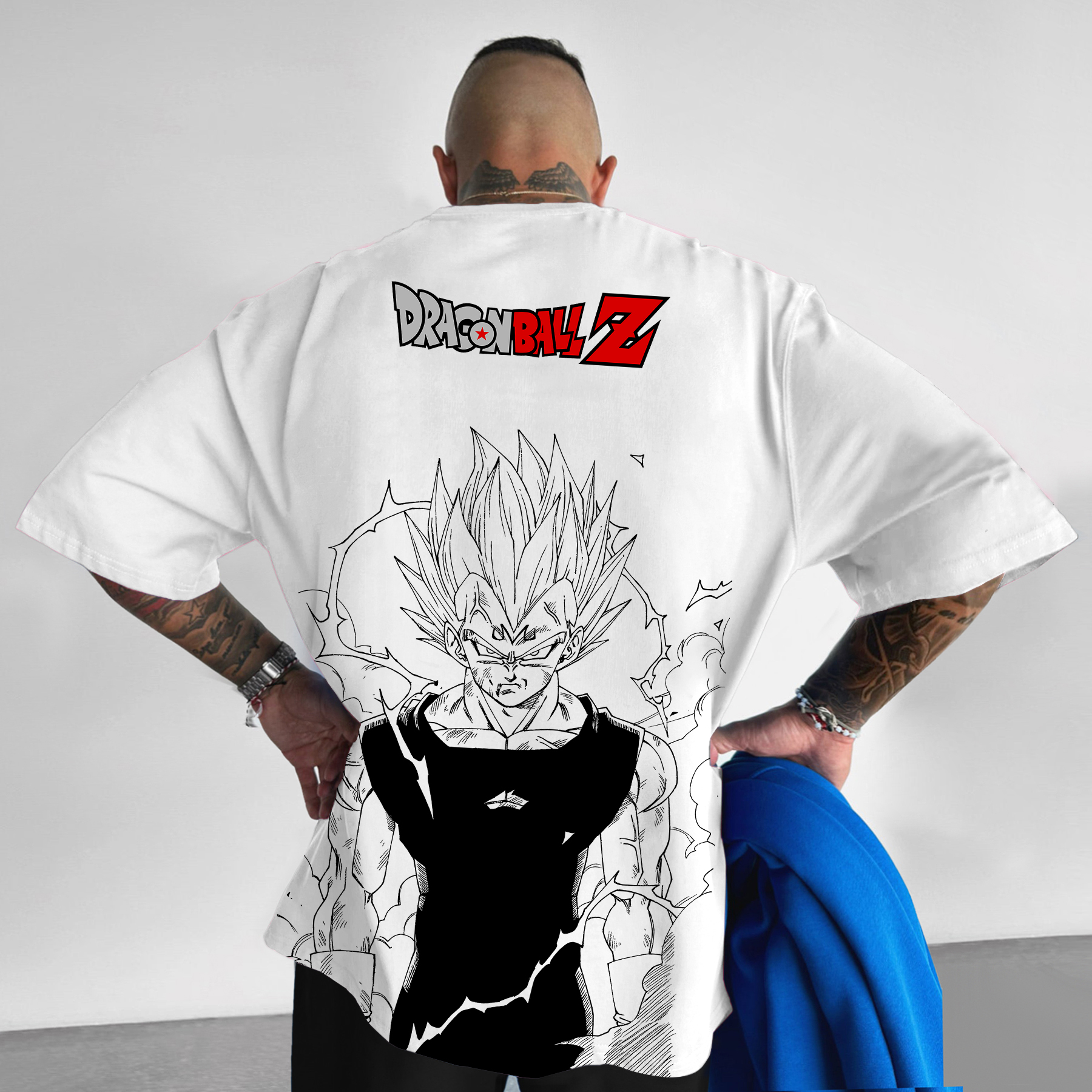 Oversized DB Anime Graphic Design Printed T-Shirt