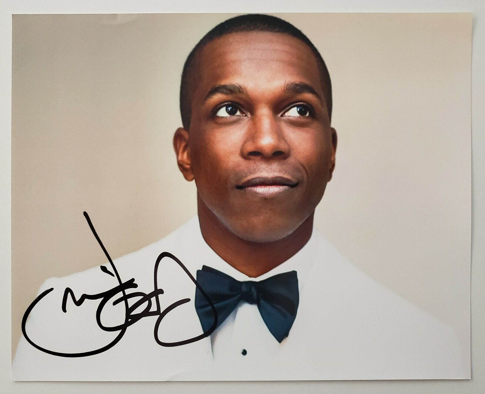 Leslie Odom Jr Signed 8x10 Photo Poster painting Hamilton Broadway Star Playwright Actor RAD