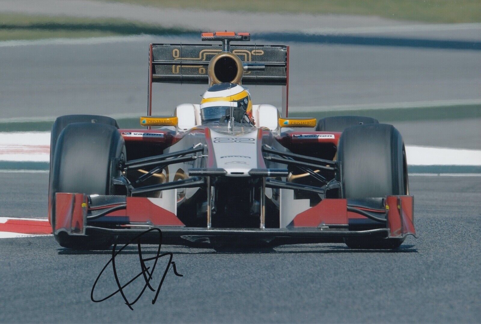 Pedro de la Rosa Hand Signed 12x8 Photo Poster painting F1 Autograph HRT Racing 4