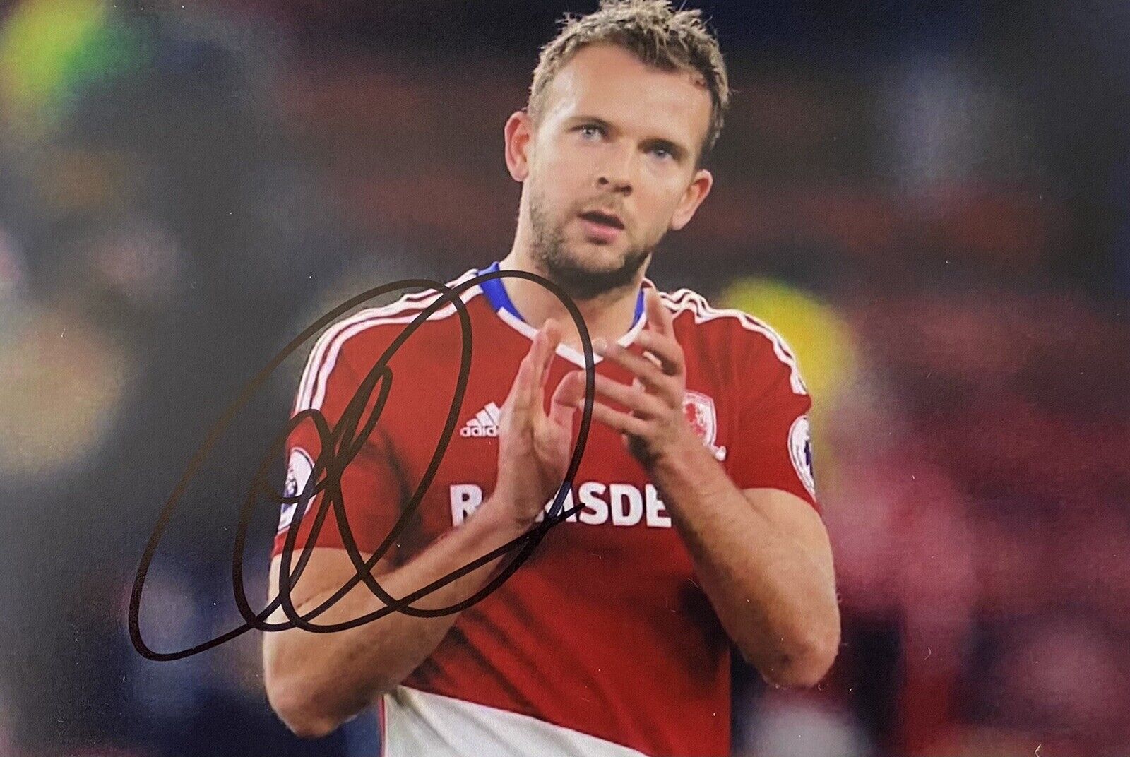 Jordan Rhodes Genuine Hand Signed Middlesbrough 6X4 Photo Poster painting