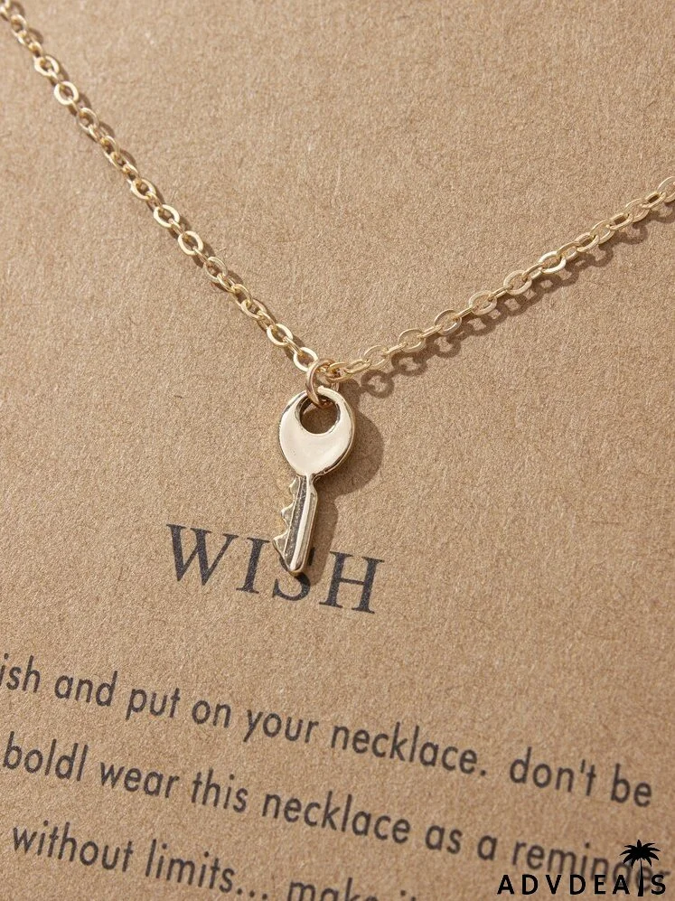 Key Charm Necklace