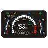 LED Digital Motorcycle Speedometer Adjustable Motorbike Dashboard Larger Board