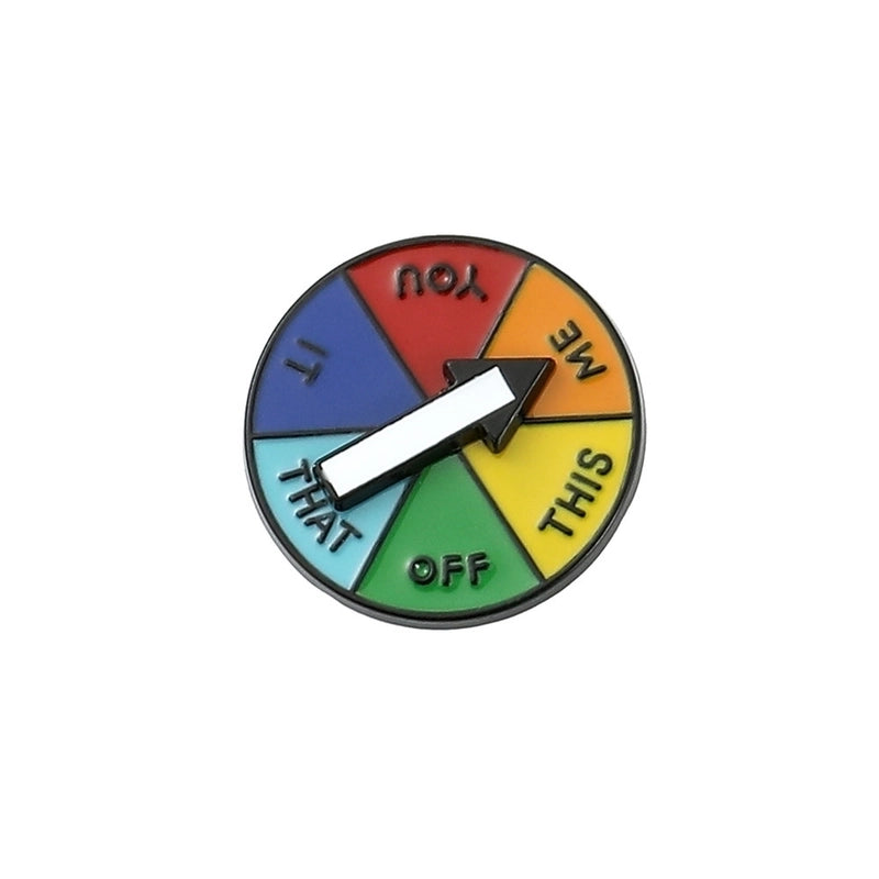 Fashion Pin Rainbow Heart Shape Alloy Plating Unisex Brooches