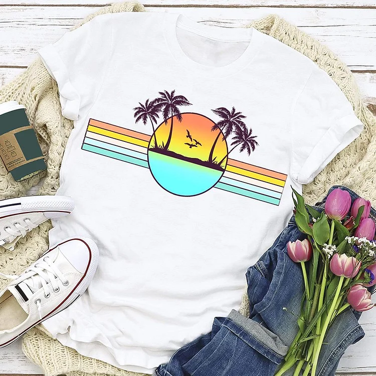 Sunset Classic T-shirt Tee - 01567