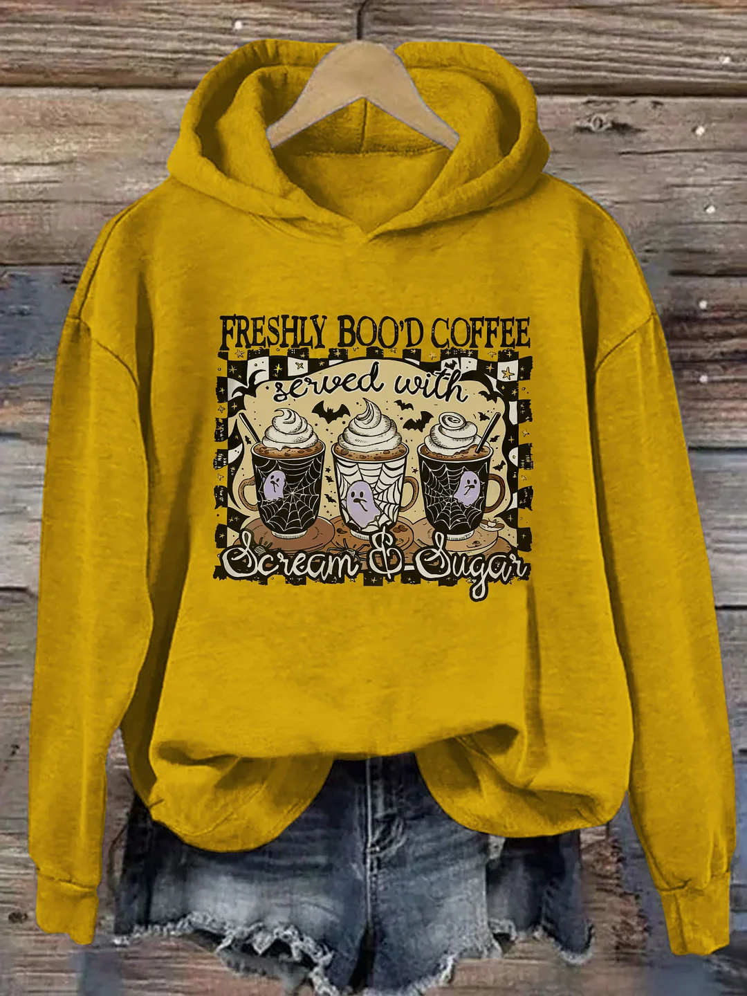Freshly Boo&rsquo;d Coffee Halloween Hoodie