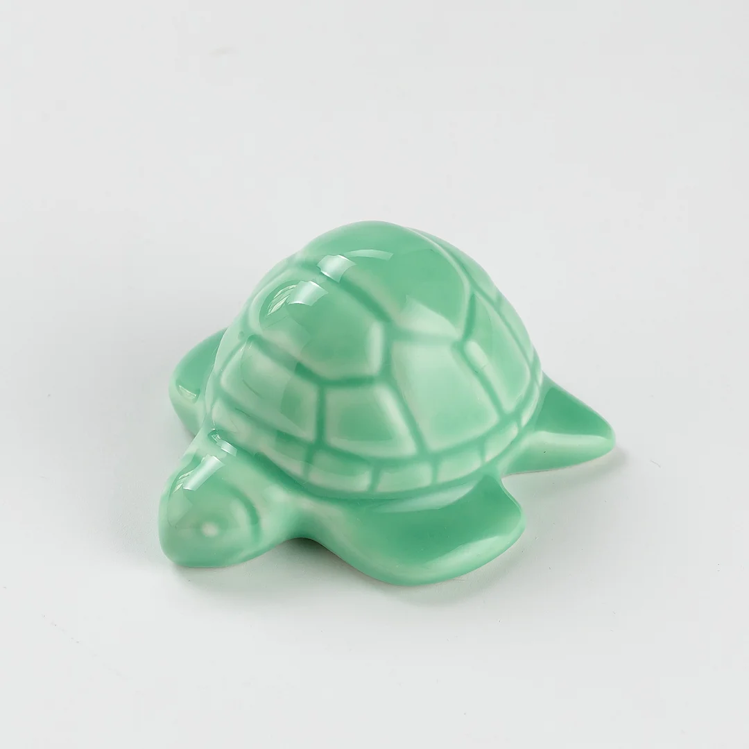  2 Sea Turtle Porcelain Toilet Bolt Covers