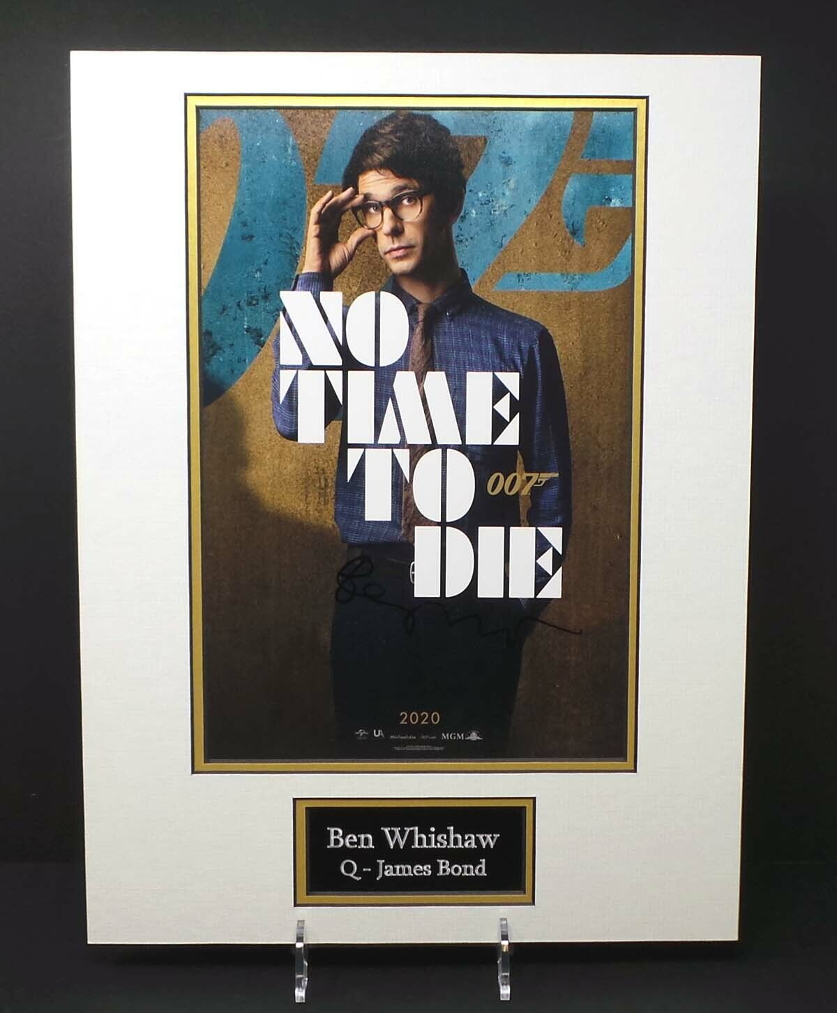 Ben Wishaw Signed Mounted James Bond No Time to Die Q Photo Poster painting Display AFTAL RD COA