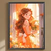 Dessin Animé Anime Fille-Perceuse Ronde Peinture Diamant-30 * 40CM