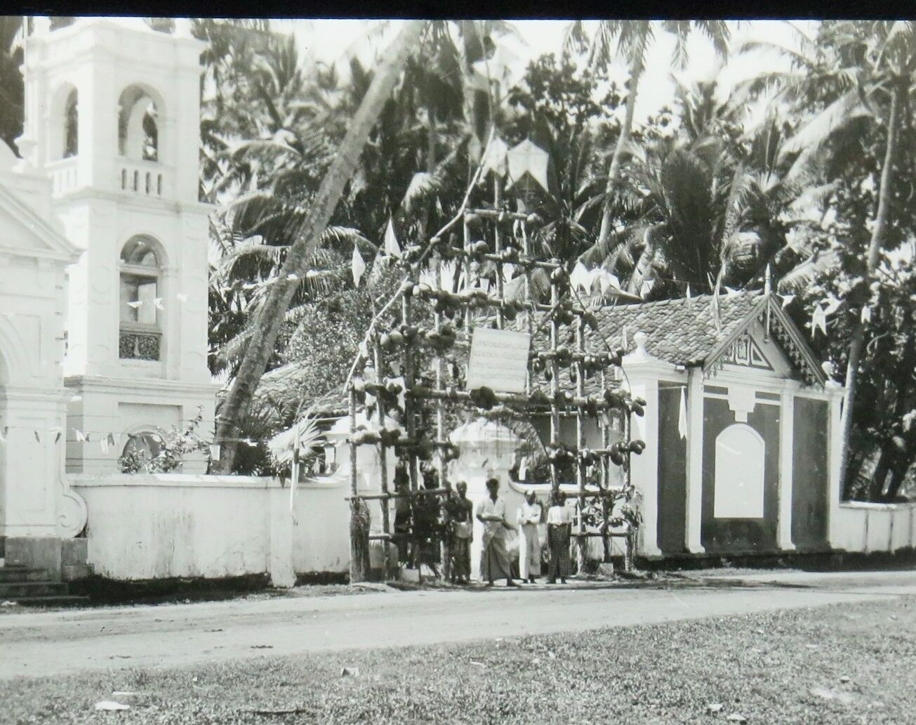 Glass Negative Sri Lanka - Glas Dia Photo Poster painting - Colonies Colombo Locals (N-58