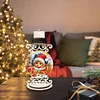 DIY Christmas Elf Wooden Special Shaped Diamond Painting Candle Holder
