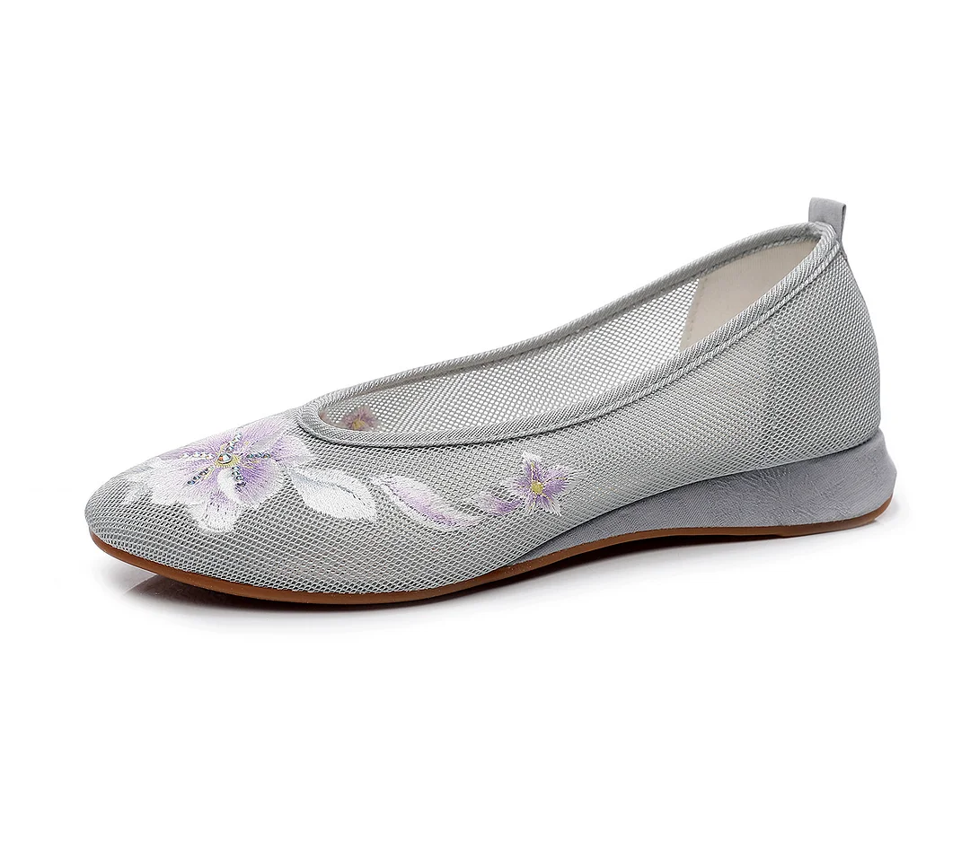 Colourp Colourp Heel Embroidered Cloth Shoes Summer Ladies Sandals Ethnic Style Fashion With Hanfu Cheongsam
