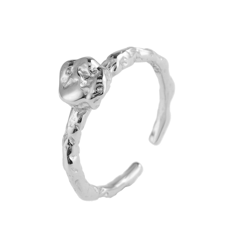 925 Sterling Silver Geometric Open Ring