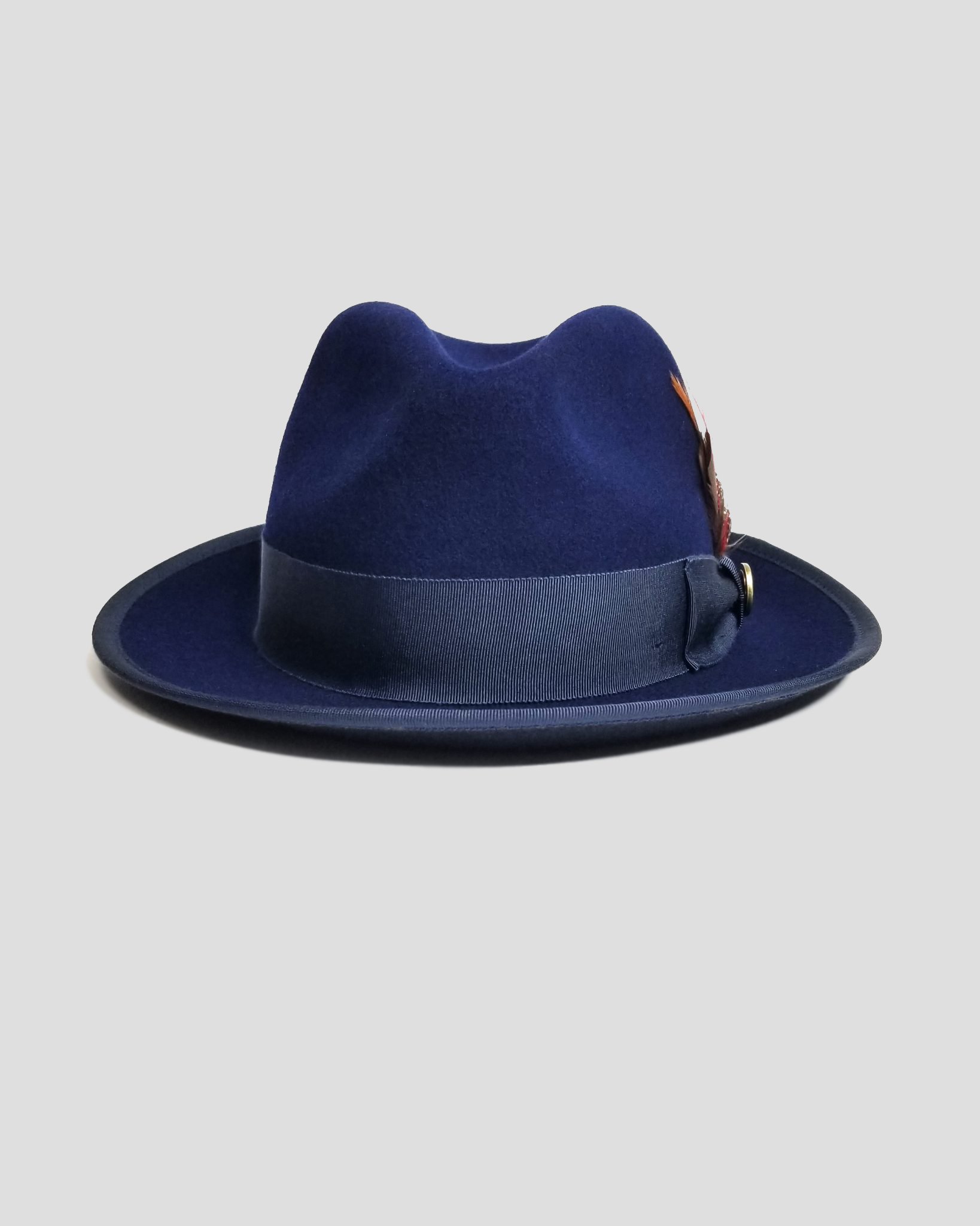HatsFashion Bikary Fedora &ndash; Navy [Fast shipping and box packing]