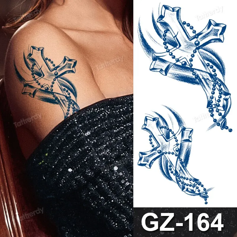 waterproof temporary tattoos men sleeve armband tattoo letter wings flowers long lasting juice ink tattoo sticker fake body art
