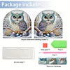 Diamond Painting Acrylic Owl Paper Towel Storage Rack Decor