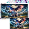American Eagle - Round Drill Diamond Painting - 70*40CM (Big Size)